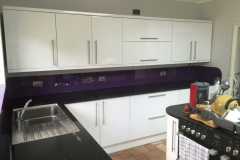 Coloured Glass Splash Back