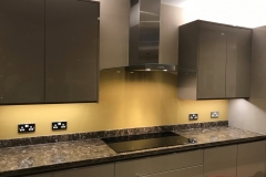 Coloured Glass Splash Back